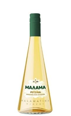 White wine Retsina 0.5ml 6.00€ Ρετσίνα Μάλαμα