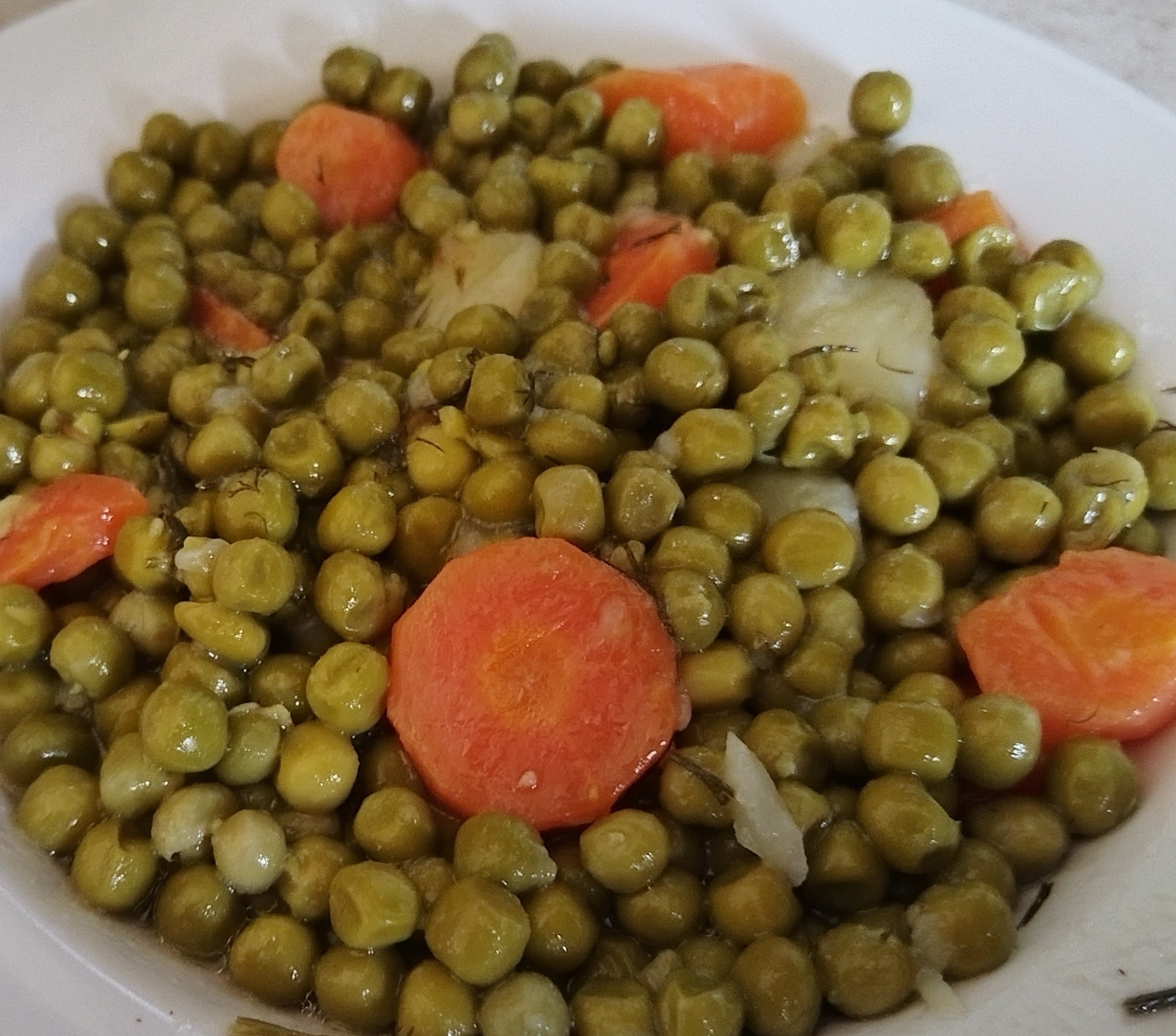peas with artichokes, , 6.50€,, αρακάς με αγκινάρες 