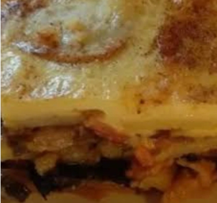 eggplant, zucchini, souffle 7,00€,μελιτζάνα,κολοκύθι, σουφλέ 