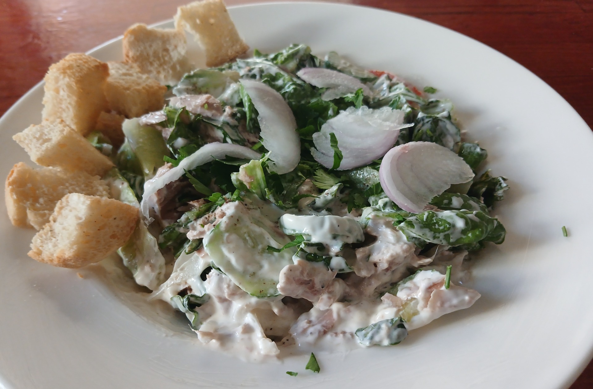 6.50€,,Tuna salad,,  ,, τονοσαλατα